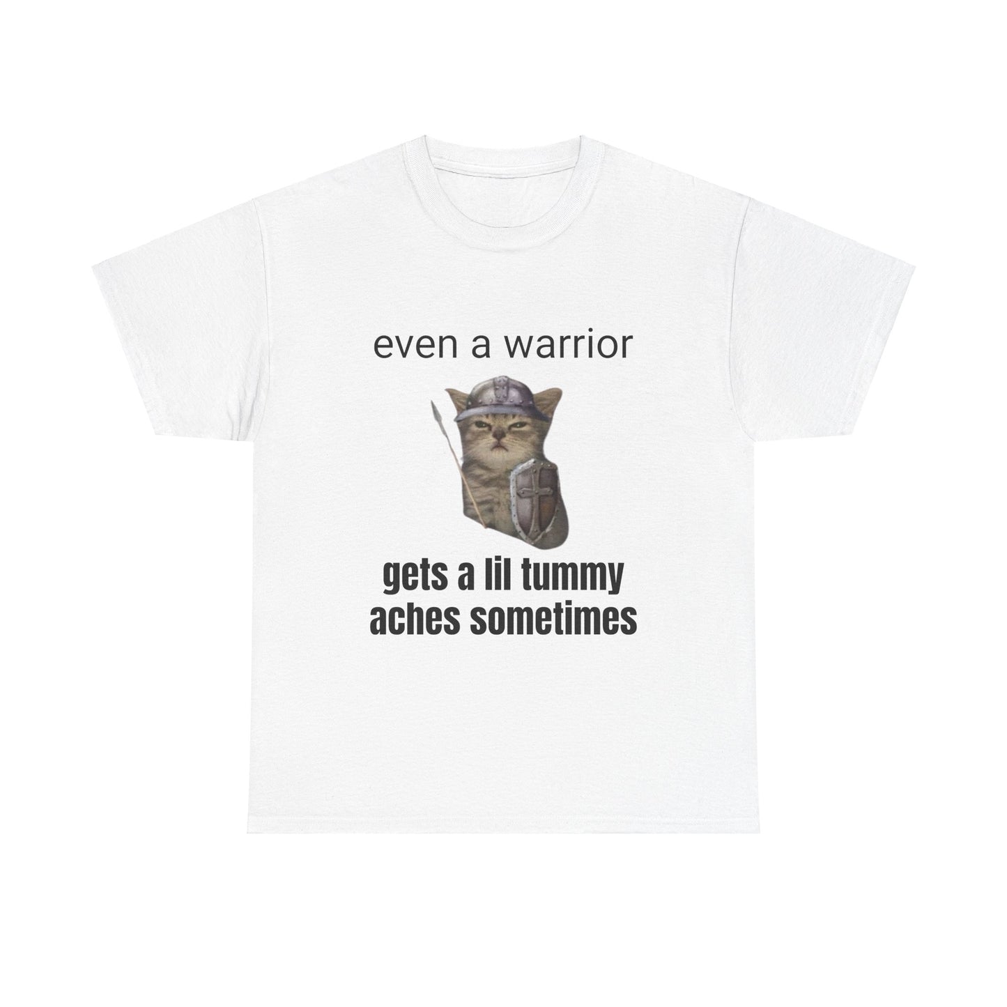 Even a warrior gets a lil tummy aches sometimes T-Shirt