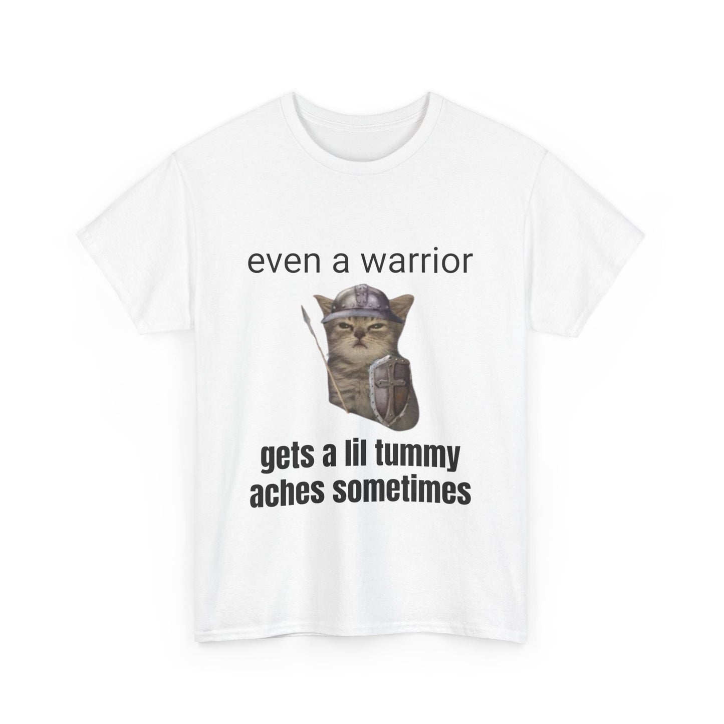 Even a warrior gets a lil tummy aches sometimes T-Shirt