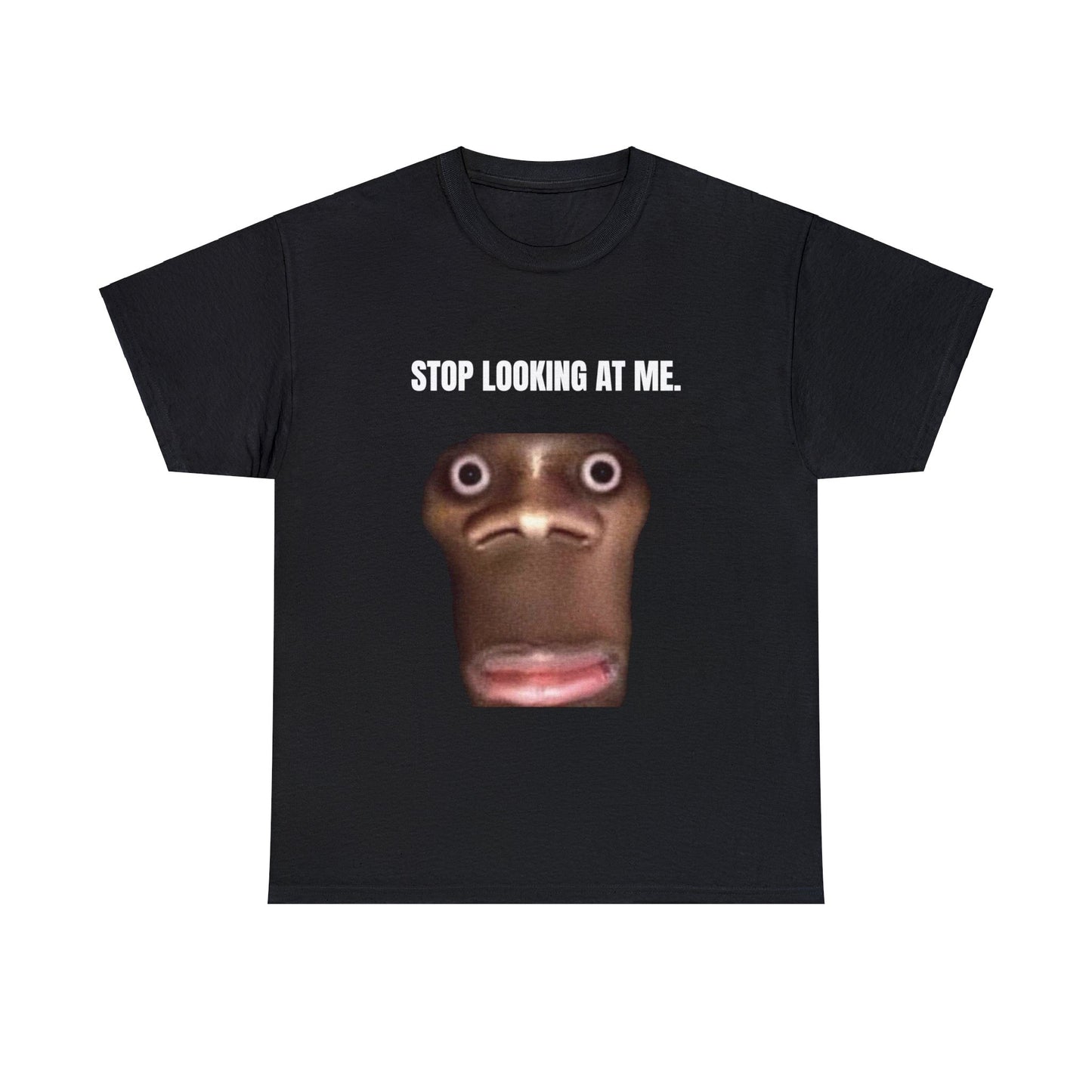 ''stop looking at me'' face T-Shirt