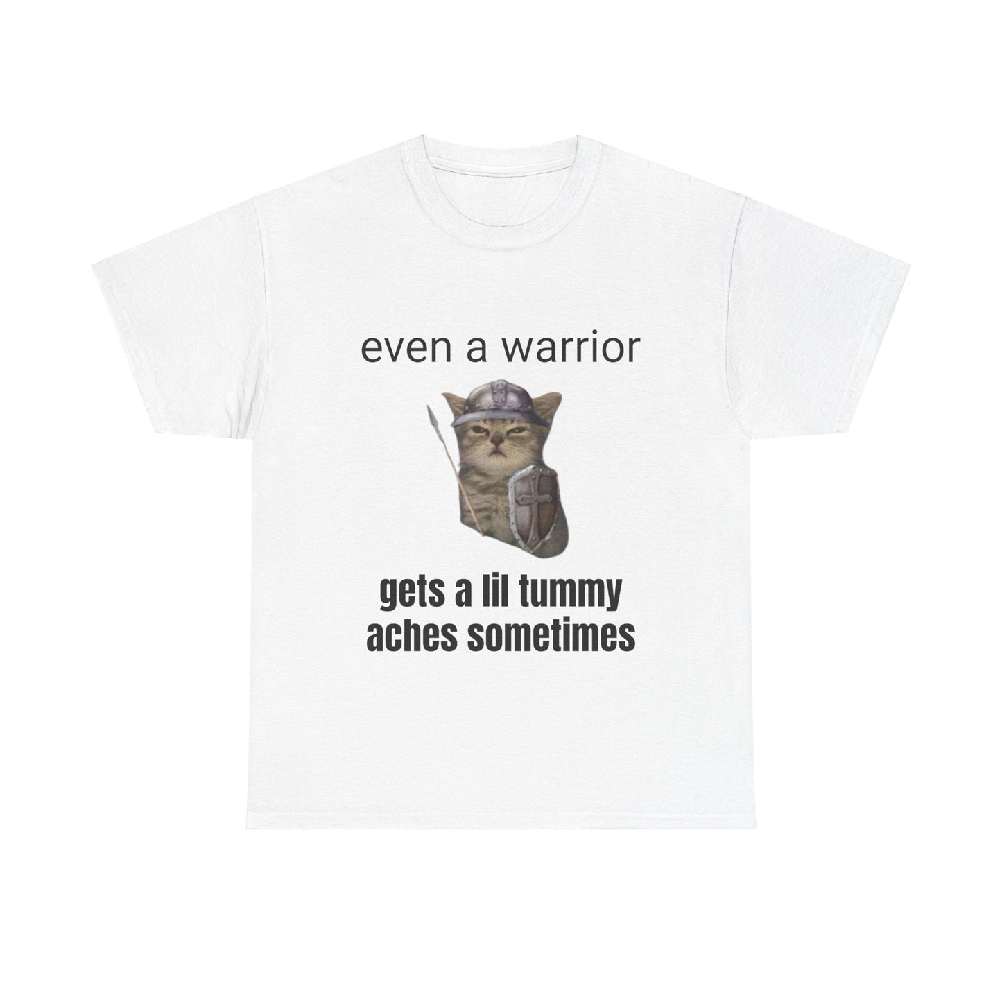 Even a warrior gets a lil tummy aches sometimes T-Shirt