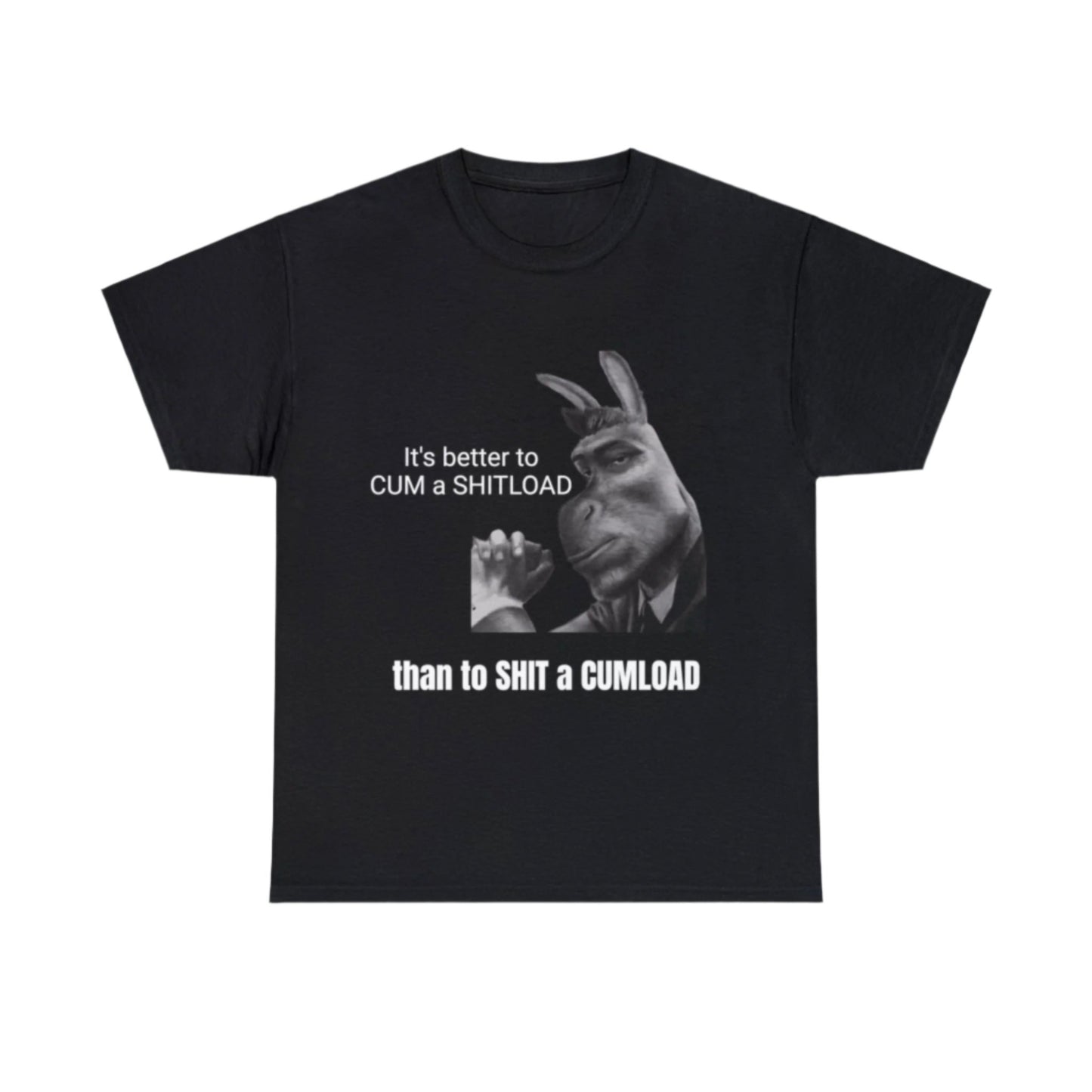 It's beter to CUM a shitload than to SHIT a CUMLOAD T-Shirt