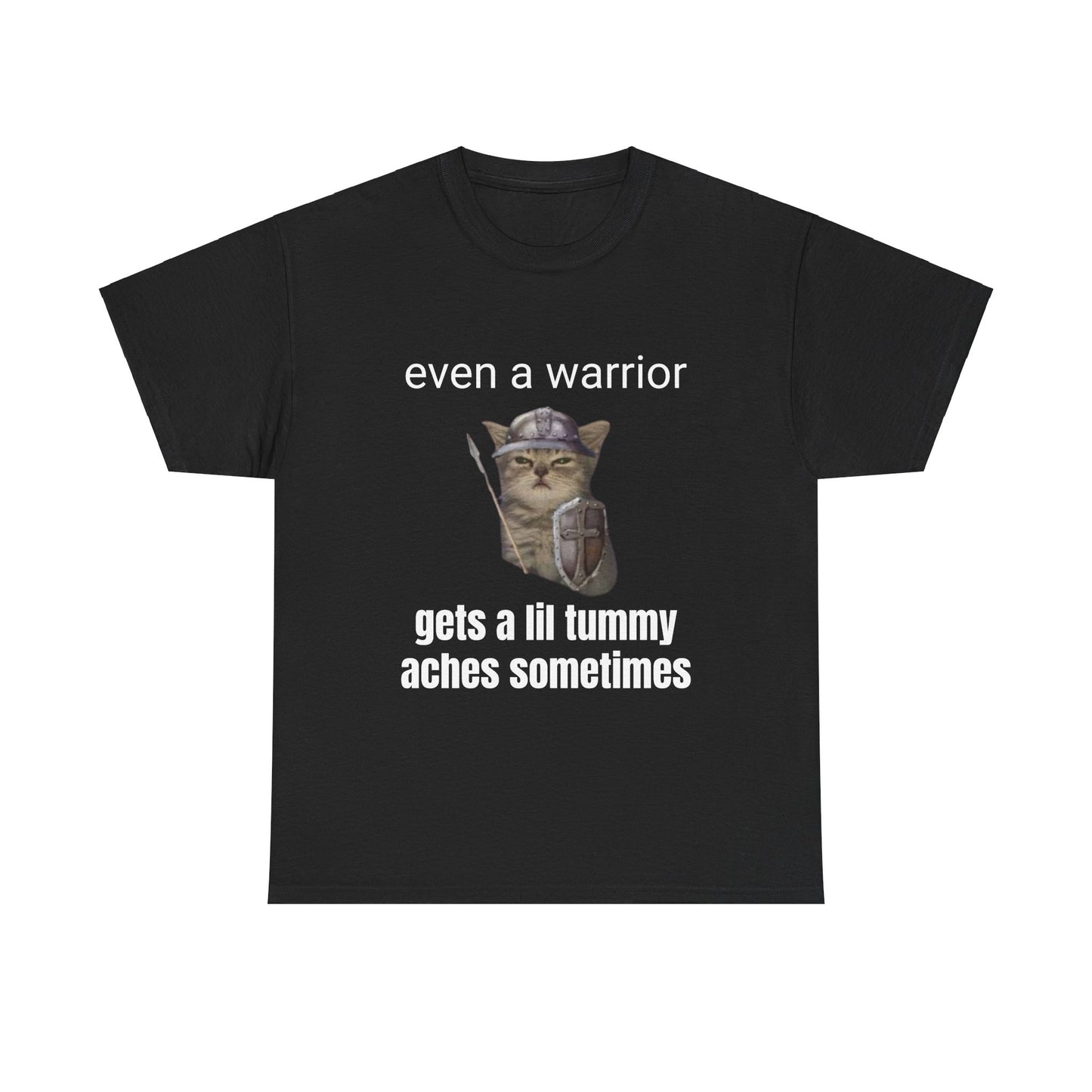 Even a warrior gets a lil tummy aches sometimes T-Shirt